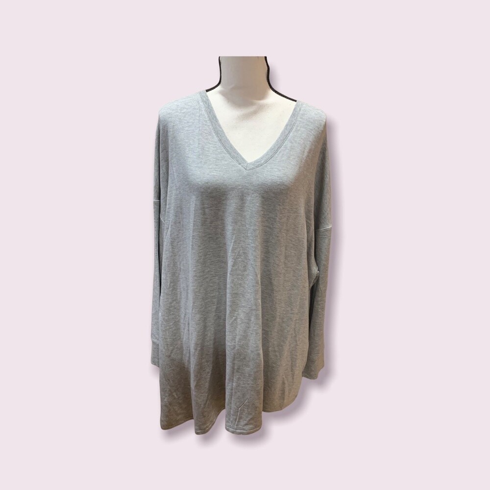 H by Halston Pullover Long Sweater Cape Back, Uneven Hem